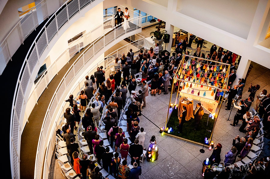 Wedding in the Robinson Atrium (High Museum of Art)