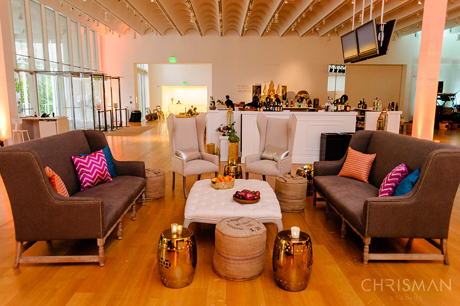 Wedding Interiors at High Museum of Art, Wieland Pavilion